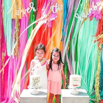 PIGETALE Crepe Paper Streamers 4 Rolls 328ft, Pack of Unique 3 Purple and White Party Streamer for Birthday Wedding Ceremony Baby Shower Party Decorations DIY Supplies Art Crafts (1.8Inch x 82Ft/Roll)