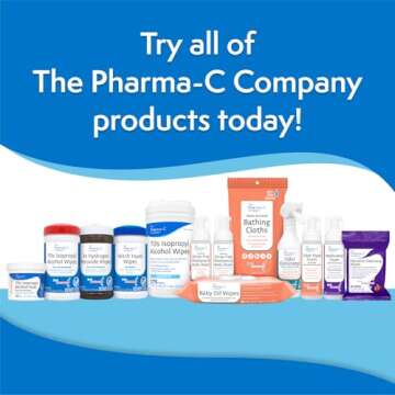 Pharma-C Isopropyl Alcohol Pads - First Aid Essentials