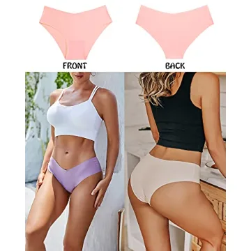 ROSYCORAL Women’s Seamless Bikini Panties Soft Stretch Invisibles