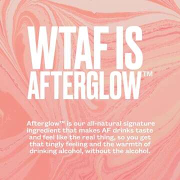 Non-Alcoholic Paloma, Ready to Drink Mocktail with Afterglow, Low Calories, Refreshing Lime & Pink Grapefruit, 8.4 fl oz Cans (12 pack)