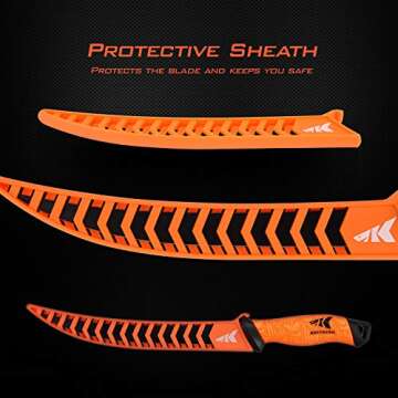 KastKing Bait Knife and Fillet Knife, Boning and Food Prep Knives, 9 inch Fillet Knife