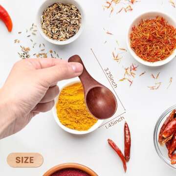 HANSGO 10PCS Mini Wooden Spoons - Perfect for Crafts and Culinary Use