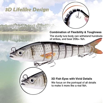 Top Quality Fishing Lures for Bass and Trout 3 Pack