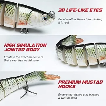 Top Quality Fishing Lures for Bass and Trout 3 Pack