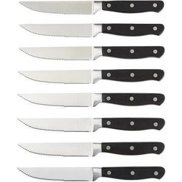 8-Piece Steak Knife Set by Amazon Basics