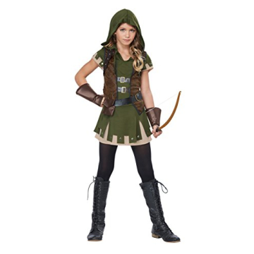 California Costumes Girl's Miss Robin Hood Costume - Size Medium (8-10)