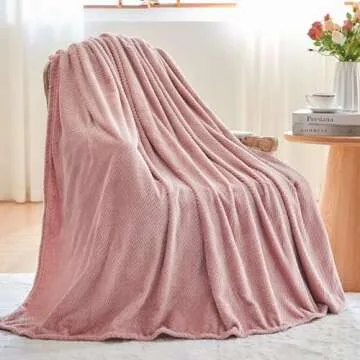 NEWCOSPLAY Dusty Pink Twin Blanket - Soft & Elegant