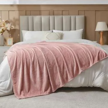 NEWCOSPLAY Dusty Pink Twin Blanket - Soft & Elegant