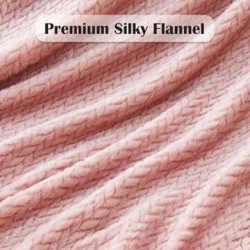 NEWCOSPLAY Dusty Pink Twin Blanket - Soft & Elegant