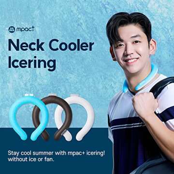 mpac+ Neck Cooler Icering | Cooling Neck Wraps, Neck Cooling Tube - Personal Air Conditioner with Ge...