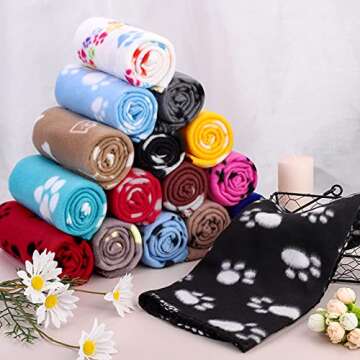 Pedgot 16 Soft Washable Puppy Dog Blankets - Comfort & Style