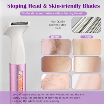 Electric Razor for Women, 4IN1 Mini Portable Hair Remover