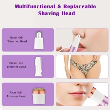 Electric Razor for Women, 4IN1 Mini Portable Hair Remover