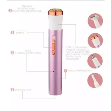 Electric Razor for Women, 4IN1 Mini Portable Hair Remover