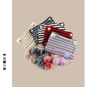 Cute Y2k Cat Ear Beanie for Cozy Winter Style