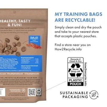 Bacon-Flavored Buddy Biscuits Trainers Soft Chewy Dog Treats