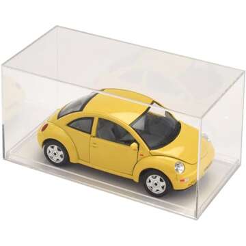 Pioneer Plastics 083C Clear Plastic Display Case for 1:32 Scale Cars, 8" W x 3.75" D x 3.5" H (Maile...