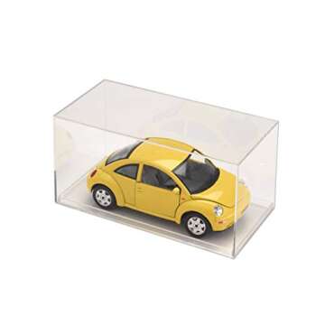 Pioneer Plastics 083C Clear Plastic Display Case for 1:32 Scale Cars, 8" W x 3.75" D x 3.5" H (Mailer Box)