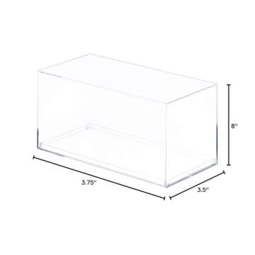 Pioneer Plastics 083C Clear Plastic Display Case for 1:32 Scale Cars, 8" W x 3.75" D x 3.5" H (Mailer Box)