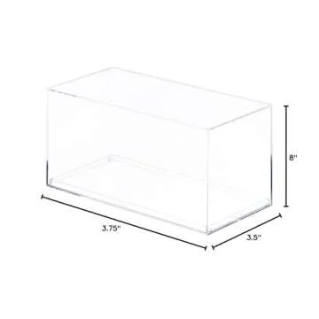 Pioneer Plastics 083C Clear Plastic Display Case for 1:32 Scale Cars, 8" W x 3.75" D x 3.5" H (Mailer Box)