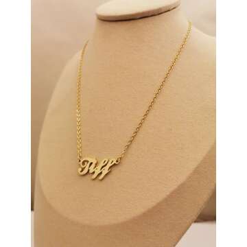 Elegant Dancing Wolf Name Necklace for Personalized Gifts