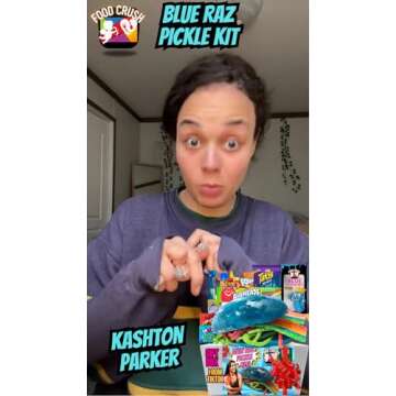 Blue Raspberry Pickle Kit-Double Sized-Mexican Candy Gift Box-Tiktok Trend Item by Food Crush