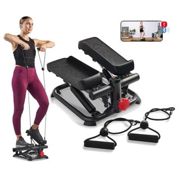 Sunny Health & Fitness Total Body Smart Stepper - 2-in-1 Adjustable Machine