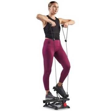 Sunny Health & Fitness Smart 2-in-1 Stepper - Total Body Workout