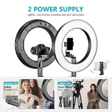 Neewer 14-inch Outer Dimmable Bi-color LED Ring Light Kit