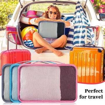 Woanger 12 Pcs Travel Packing Cubes - Stylish & Light