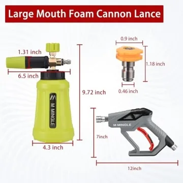 M MINGLE Foam Cannon for Effortless Car Washing