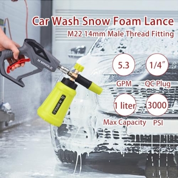 M MINGLE Foam Cannon for Effortless Car Washing