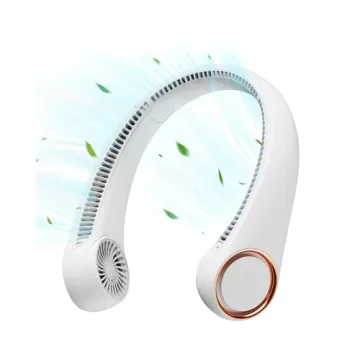 Gaiatop Portable Neck Fan: 360° Cooling, Ultra-Quiet, Rechargeable