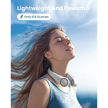 Gaiatop Portable Neck Fan Ultra-Quiet Rechargeable Cooling