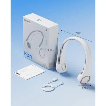 Gaiatop Portable Neck Fan Ultra-Quiet Rechargeable Cooling
