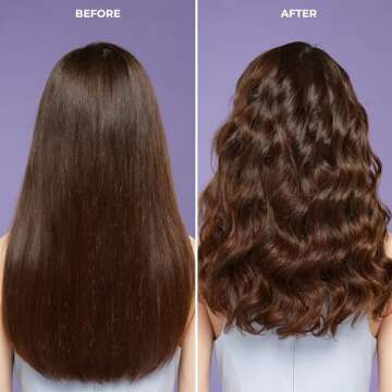 KISS Instawave Deluxe Automatic Rotating Curling Iron, Patented Automotic Spinner, 2-Way Rotation, 1” Ceramic Ionic Wand, Dual Heat Settings, 420° Max Temperature, Black & White