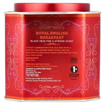 Harney & Sons Royal English Breakfast Tea 30 Sachets, Historic Royal Palaces Collection