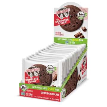 Lenny & Larry's The Complete Cookie, Double Chocolate, Soft Baked, 16g Plant Protein, Vegan, Non-GMO, 4 Ounce Cookie (Pack of 12)
