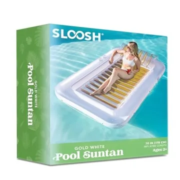 Sloosh Inflatable Tanning Pool Float for Ultimate Relaxation