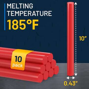 DentOut Monstrous Red PDR Glue Sticks for Effective Dent Removal