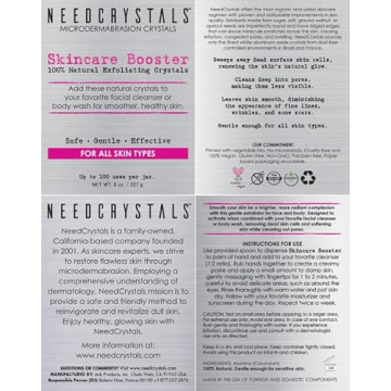 NeedCrystals Microdermabrasion Scrub for Vibrant Skin