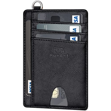 FurArt Slim Minimalist Wallet, Front Pocket Wallets, RFID Blocking, Credit Card Holder for Men & Wom...