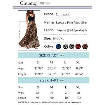 Leopard Print Chiffon Maxi Skirt for Stylish Summer Look