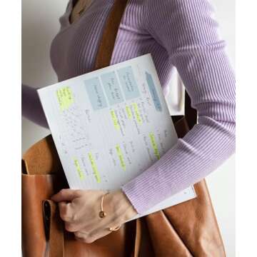 Lamare Weekly Planner Notepad Tear Off – Premium 52 Thick Paper Weekly Sheets, Undated Weekly Planner Pad, Daily To Do List Notepad, Habit Tracker, Academic Planner Notebook, Weekly To Do List Notepad