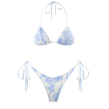 Flattering VOLAFA Women’s Triangle Bikini Set for Beach Fun