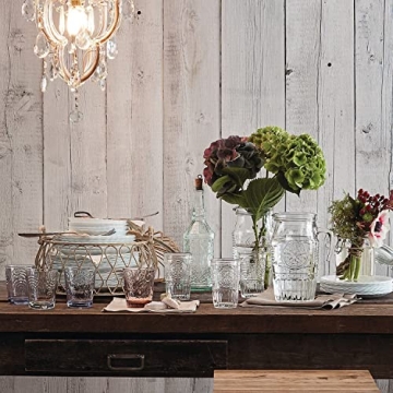 Elegant Floral Glass Pitcher by Bormioli Rocco - 60.75 oz