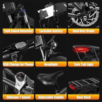 VITILAN V3 Foldable Electric Bike 28mph 750W Adventure Ready