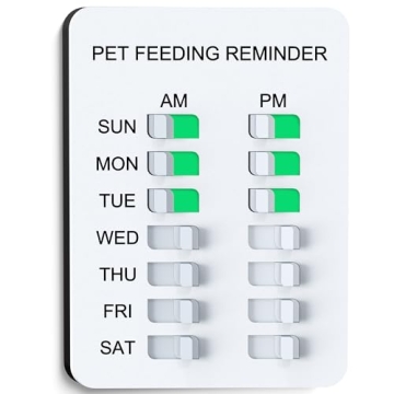 Allinko Magnetic Dog Feeding Reminder - Track Pet Feeding & Medication Effectively