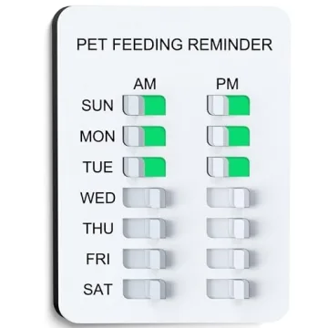 Allinko Magnetic Dog Feeding Reminder - Track Pet Feeding & Medication Effectively