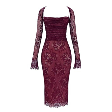 Elegant Women's Backless Satin Maxi Long Sleeve Dress